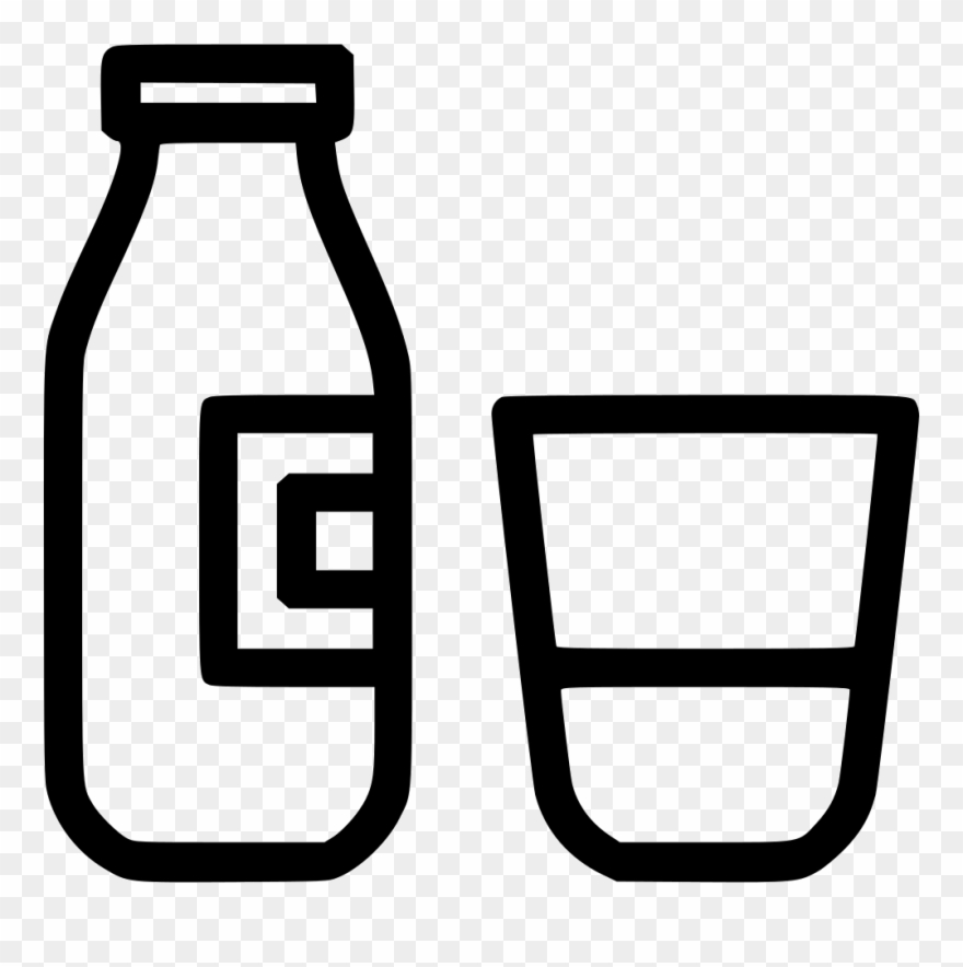 Bottle Svg Png Icon Free Download Comments - Glass Milk Bottle Clipart