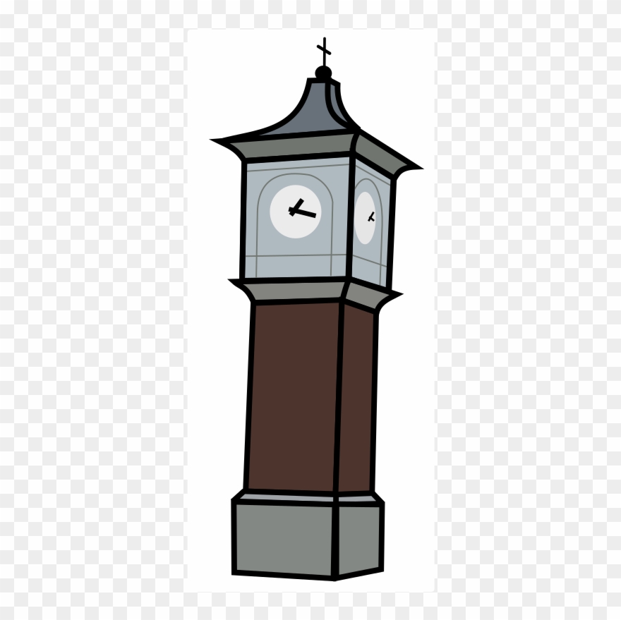 Clock Tower Lighting - Town Clock Clipart Png Transparent Png