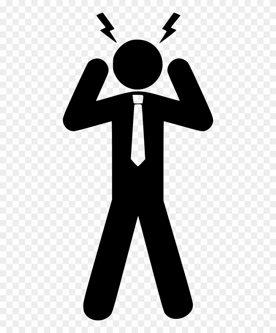 Svg Download Conflict Clipart Stress Person - Stress Png Transparent Png