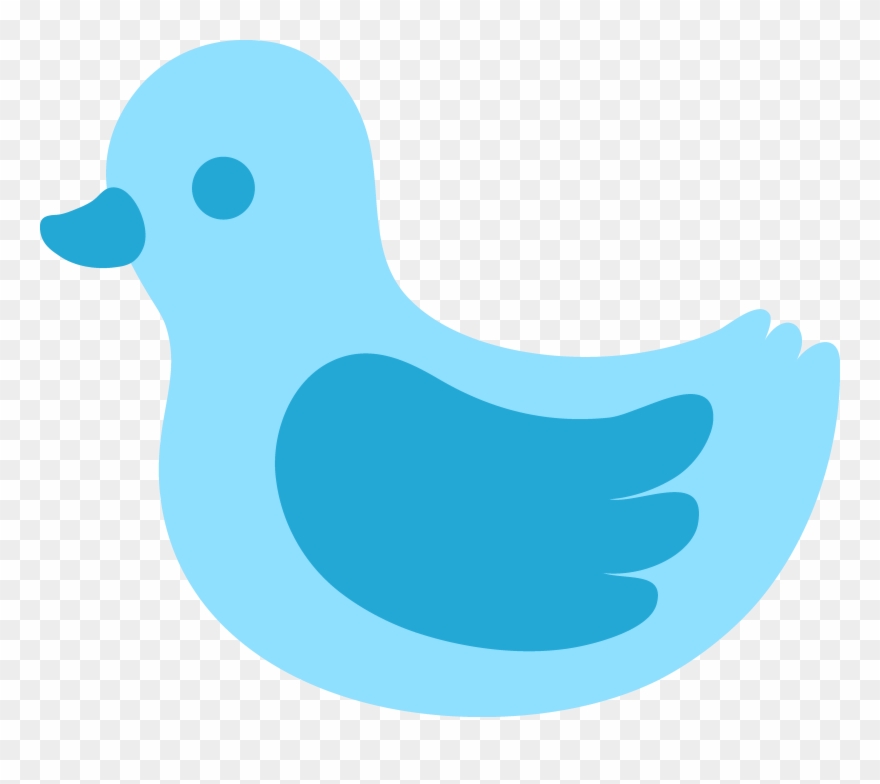 Blur Clipart Baby Bird - Baby Blue Duck Png Transparent Png