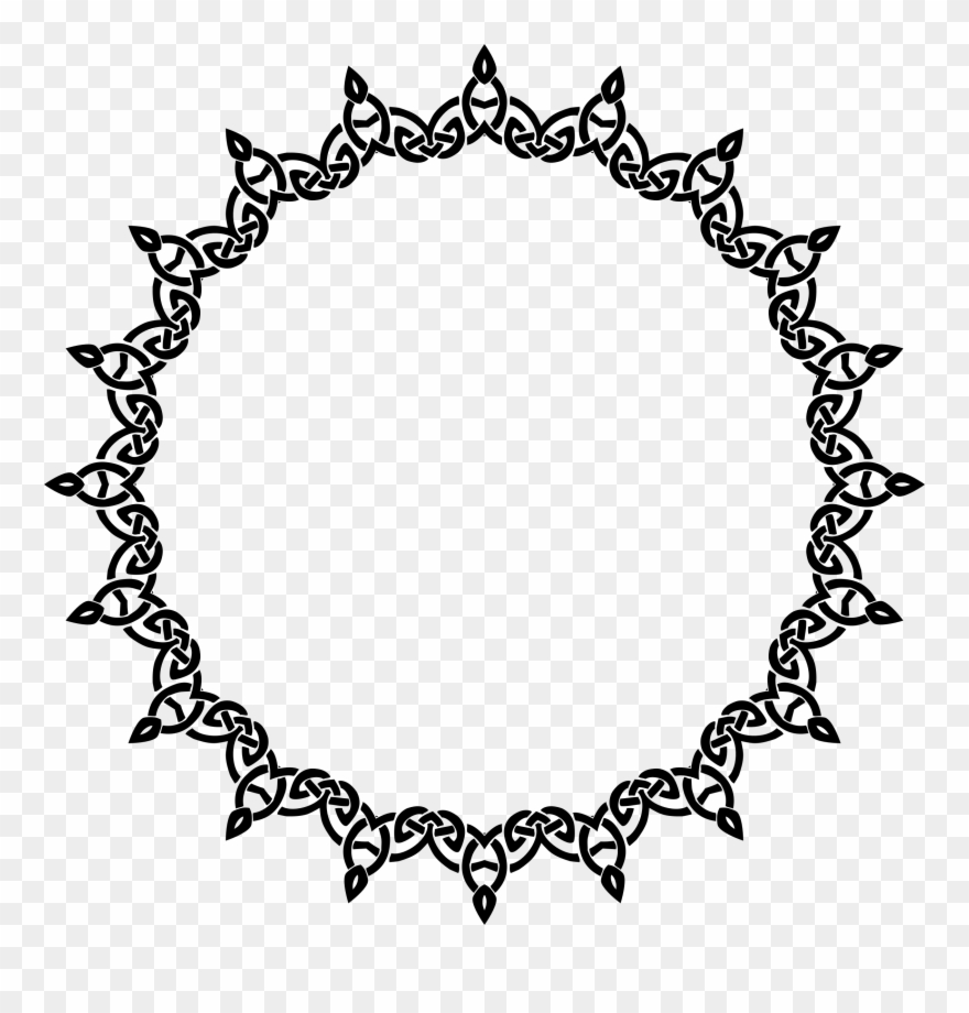 Big Image - Border Design Clipart Black And White - Png Download