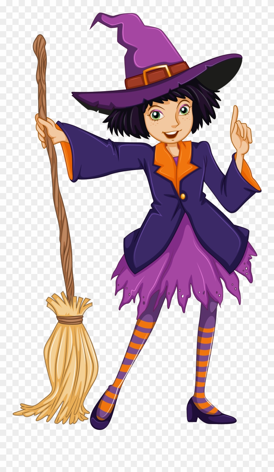 Hexen Besen, Halloween Hexen, Kinderzimmer, Clipart - Bruxas Png Transparent Png