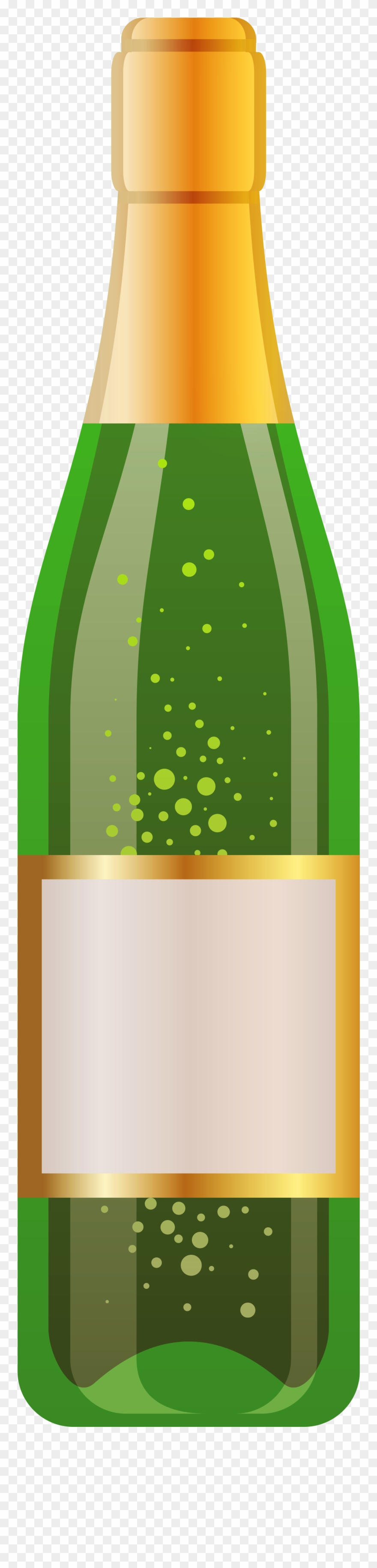 Transparent Wine Cliparts - White Wine Bottle Clipart - Png Download