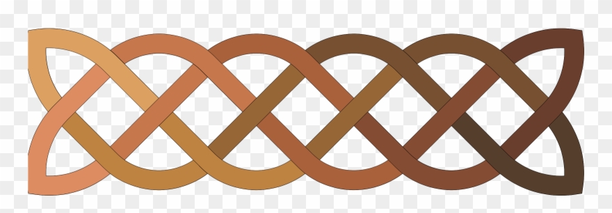 Celtic Clip Art Clipart Irelandinformationcom - Celtic Knot Border Brown - Png Download