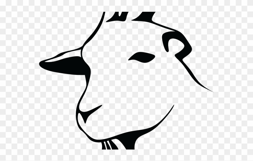 Goats Head Clipart Dairy Goat - Goat Head Vector Png Transparent Png