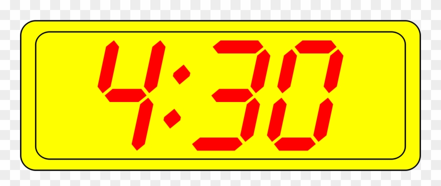 Digital Clock Time 12-hour Clock Digital Data - 4 30 Pm Digital Clipart