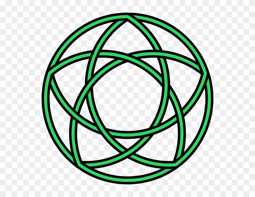 Pentacle Knot 15crossings - Circle Clipart