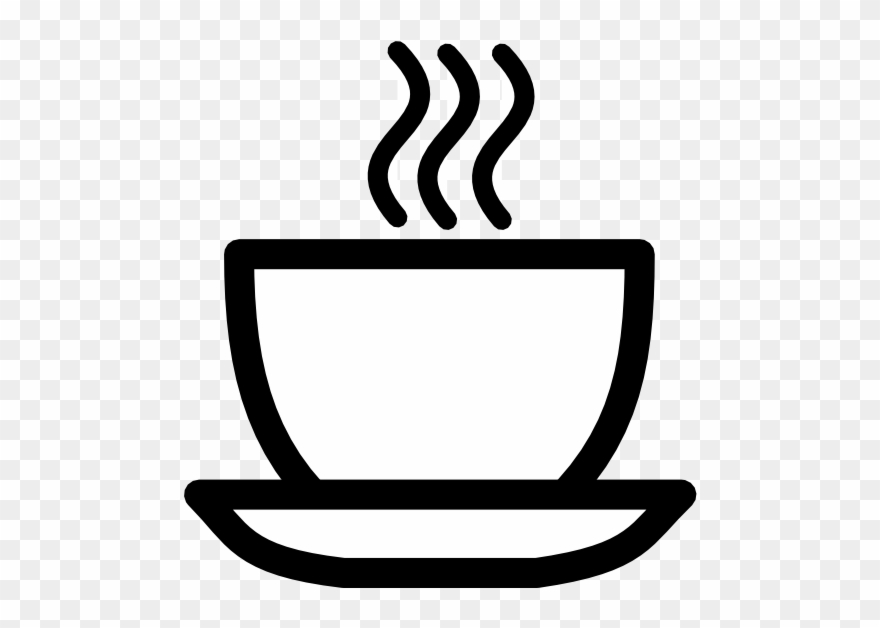 Fancy Teacup Clip Art - Coffee Cup Black And White Clipart - Png Download