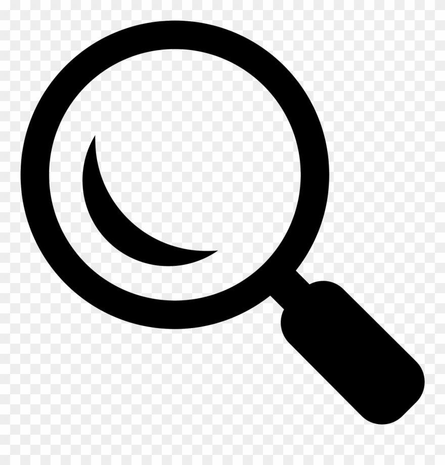 Search Magnifying Glass Icon - Black Search Icon Png Clipart