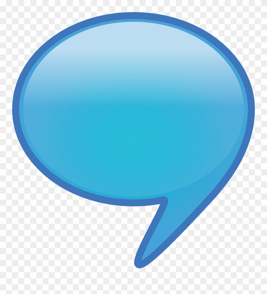 Bubble Clipart Dialogue Box - Dialogue Box Blue Png Transparent Png