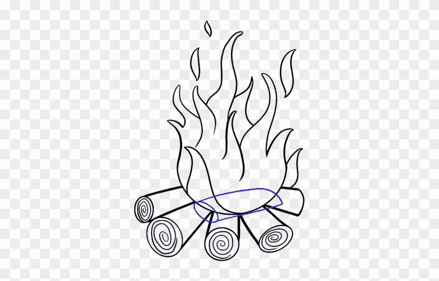 Camp Fire At Getdrawings - Drawing Clipart