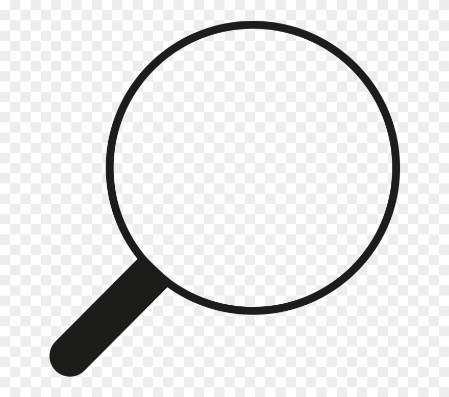 Search Magnifying Glass Icon - Magnifying Glass Icon Clipart