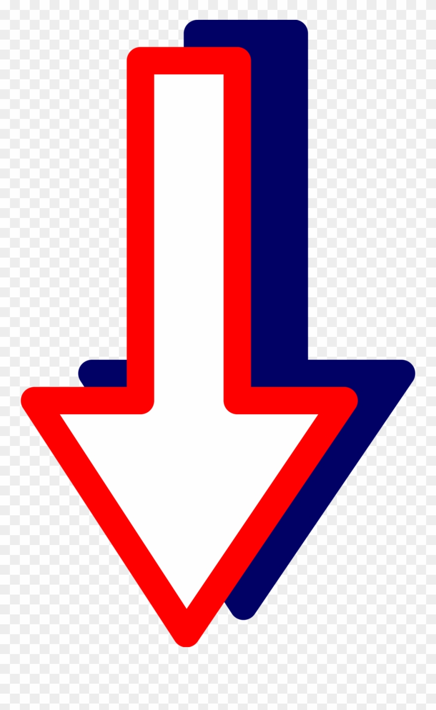 Deforestation - Red White And Blue Arrow Clipart