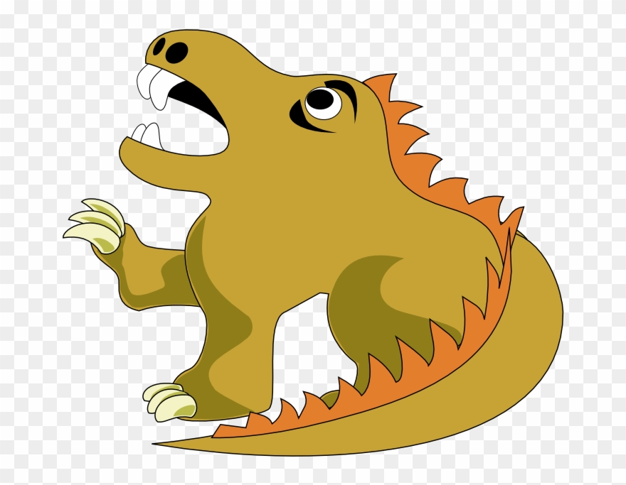 Saint George And The Dragon Cartoon Drawing - Cartoon Dragon Shower Curtain Clipart