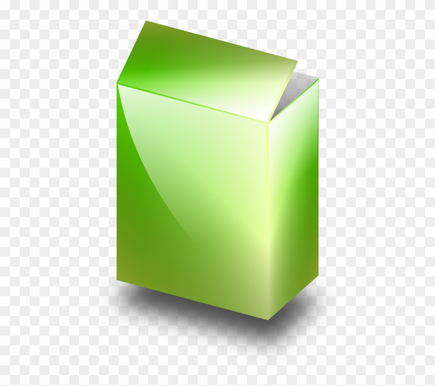 Breakfast Cereal Box Cardboard Food - Green Cereal Box Clipart - Png Download