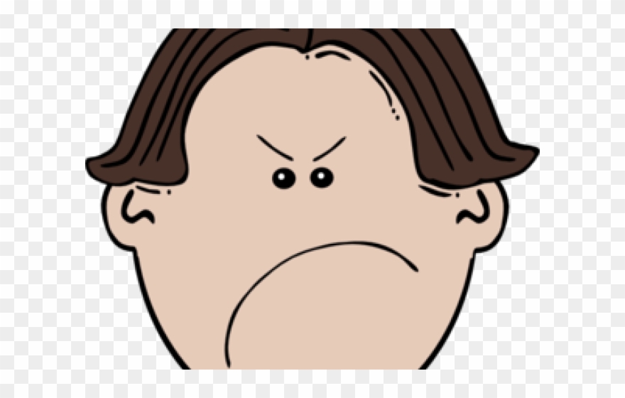 Png Library Library Anger Clipart Negative Person - Face Black And White Clipart Png Transparent Png