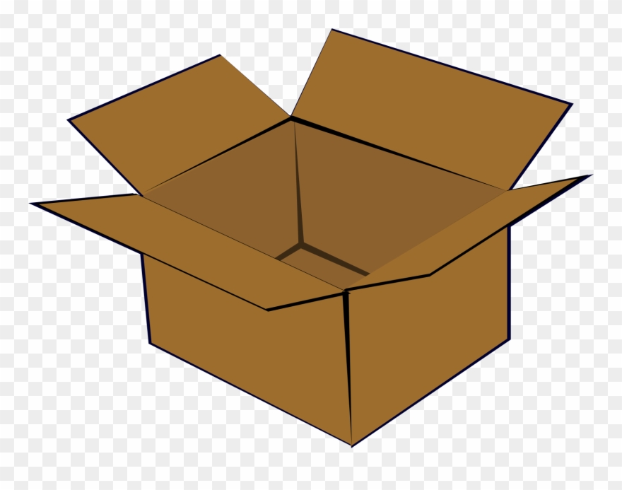 Big Image - Cardboard Box Clipart