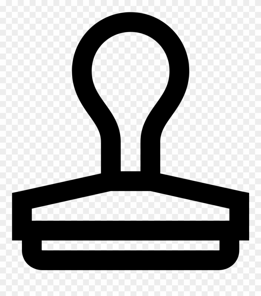 Rubber Stamp Icon - Stamp Icon Clipart