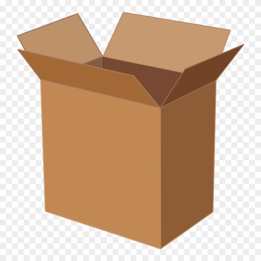Cardboard Box Paper Packaging And Labeling - Cardboard Box Clipart
