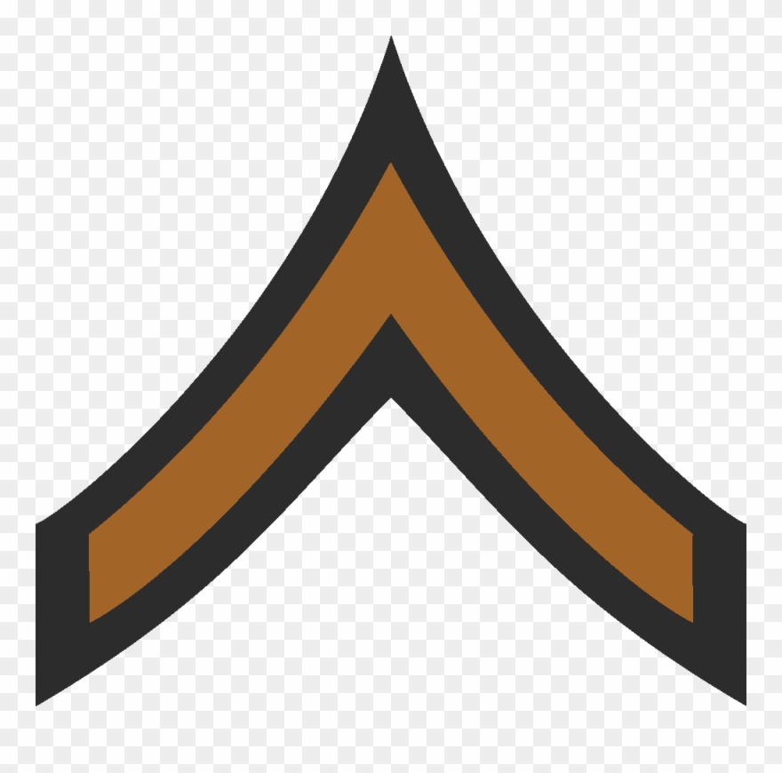 Privateupdated - Army Private Insignia Clipart