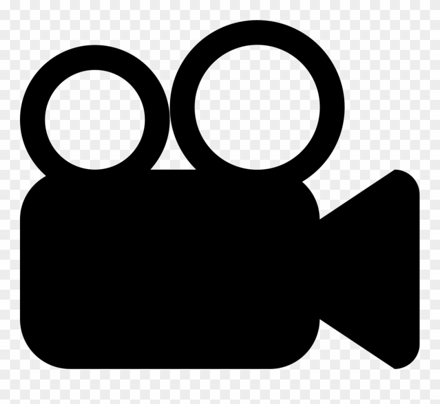 Video Camera Clip Art Png Black And White - Movie Symbol Transparent Png