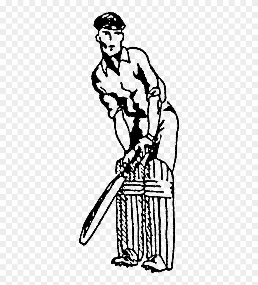Zoom Cricketer Rubber Stamp - Stamps Direct - Rubber Stamps & Accessories Clipart
