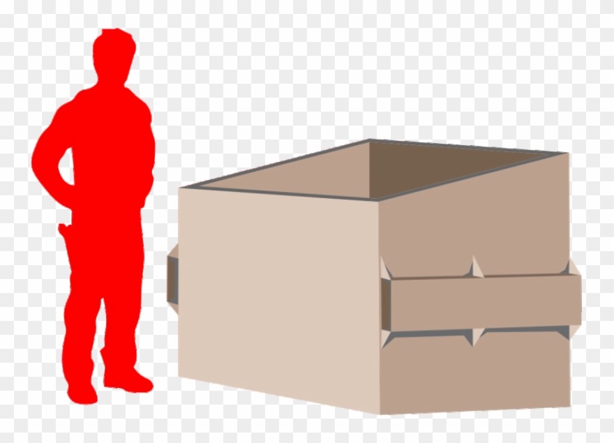 Dumpster Transparent Cardboard - 6 People Silhouette Clipart