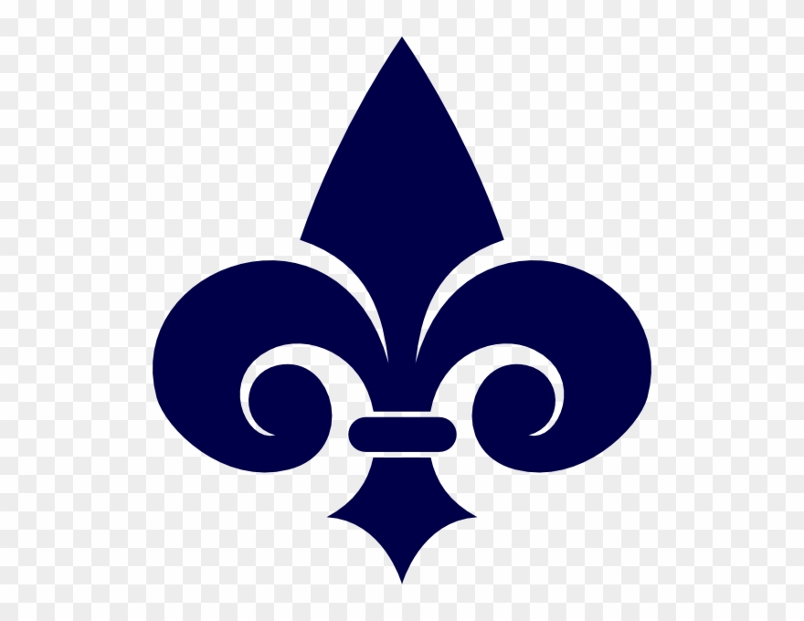 Navy Blue Fleur De Lis Clipart
