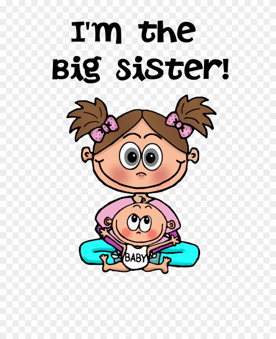 Free Download Cartoon Clipart Cartoon Clip Art - Big Sister 1 (blonde) - Customize! Baby Blanket - Png Download