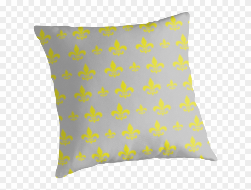 Fleur De Lis Pattern Throw Pillows By - Cushion Clipart
