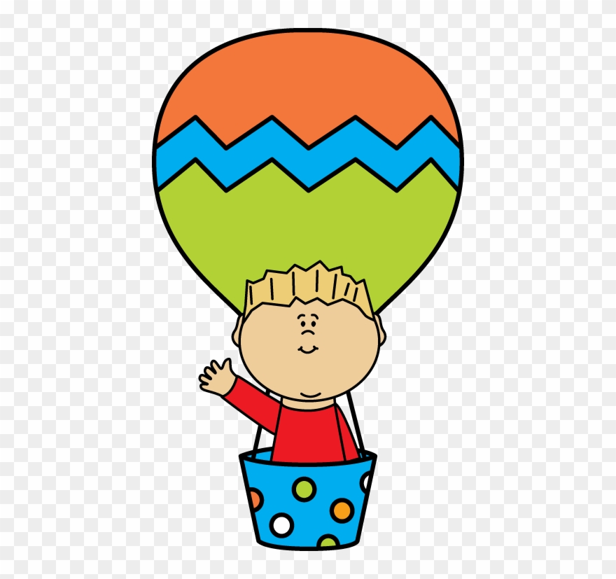Ballon Drawing Baby Boy - Hot Air Balloon Clip Art - Png Download