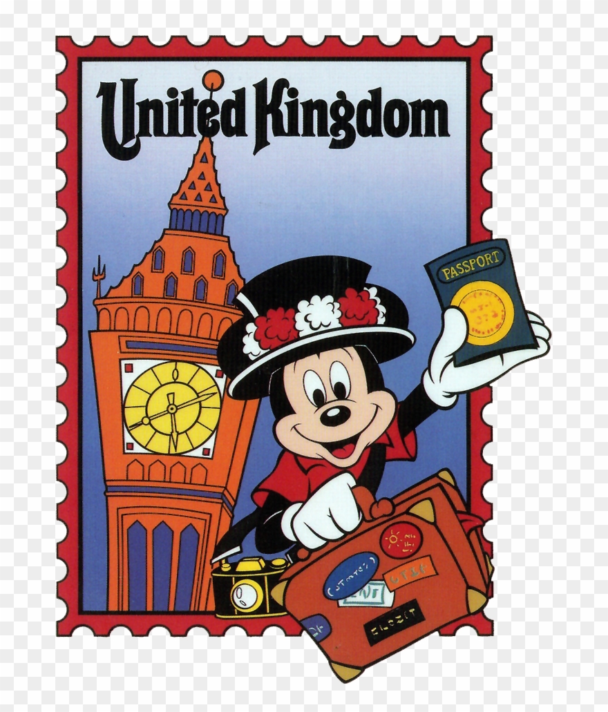 Mickey Mouse In The United Kingdom Section Of The World - Mickey Mouse In Uk Clipart