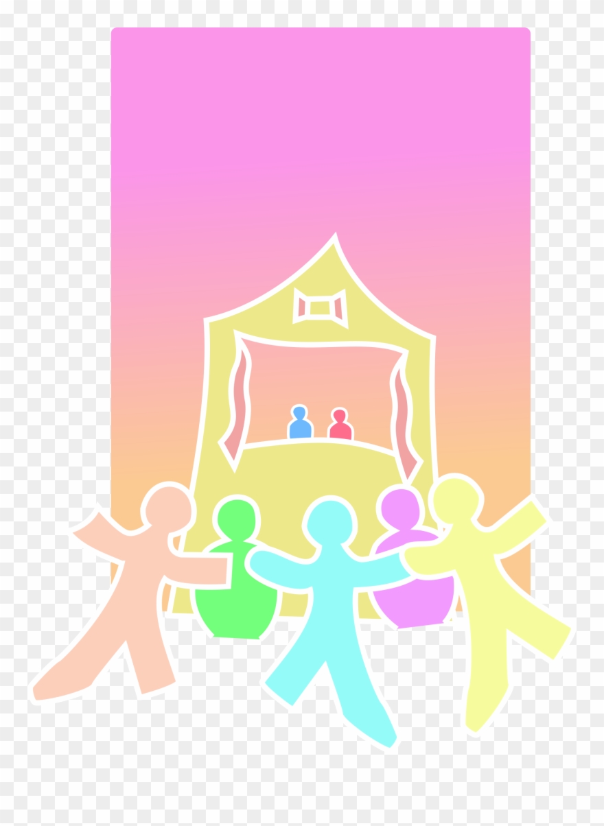 Big Image - رسم تصميم مسرح العرايس Clipart