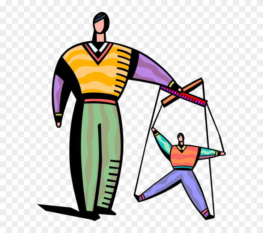 Management Puppeteer Controls Employee - Control Employee Png Clipart