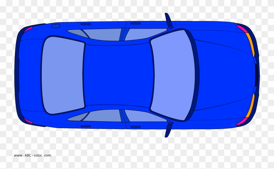 Blue Car Clipart Up View - Машина Вид Сверху Вектор - Png Download