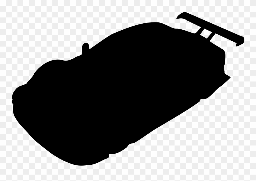Race Car Clipart Silhouette - Race Car Silhouette Clip Art - Png Download