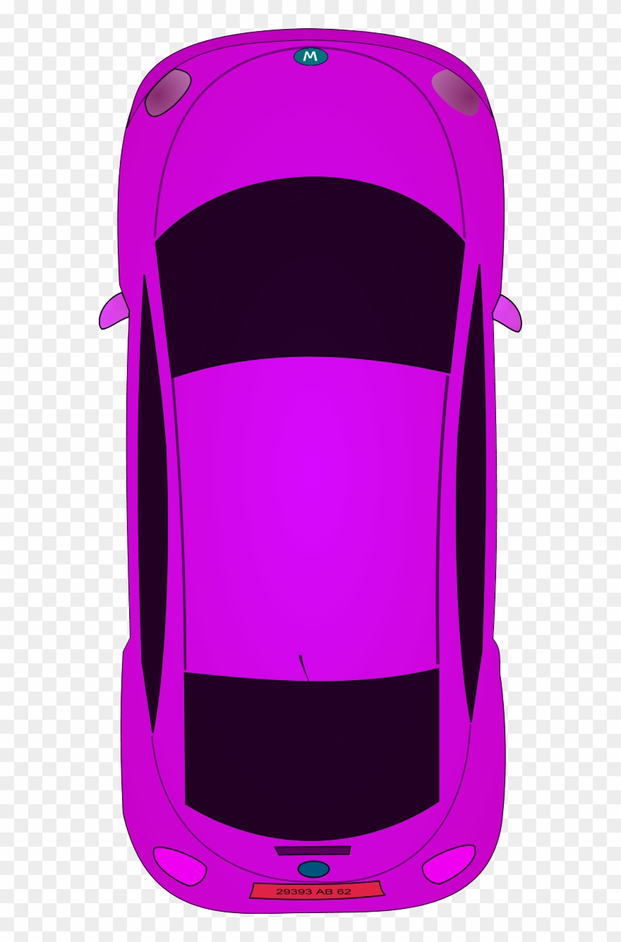 Race Car Clipart Above - Bird Eye View Car Cartoon - Png Download