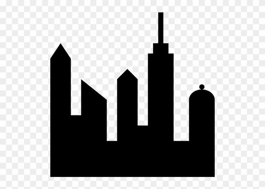 World Cities - Black Clipart