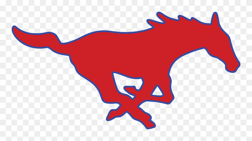 Mustang Mascot Png Shot On Cars - Smu Mustangs Logo Clipart