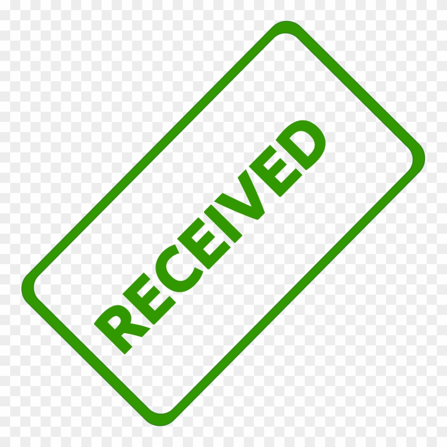 Paid Clip Art - Received Stamp Clip Art - Png Download