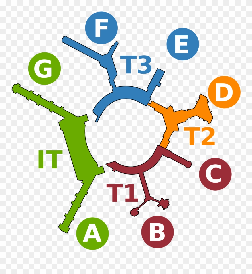 Open - San Francisco Airport Map 84c Clipart