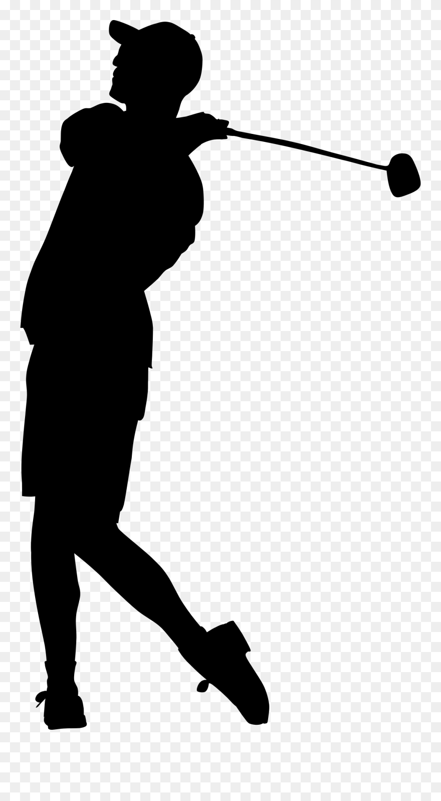 Golf Stroke Mechanics Golf Clubs Drive Golf Balls - Golfer Silhouette Clipart