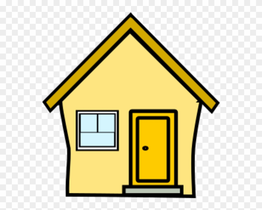 Hosue Clipart Yellow - Clip Art Yellow House - Png Download