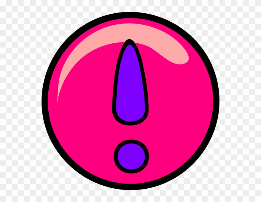 Super Girly Exclamation Point Clip Art - Exclamation Mark Clip Art Animation - Png Download