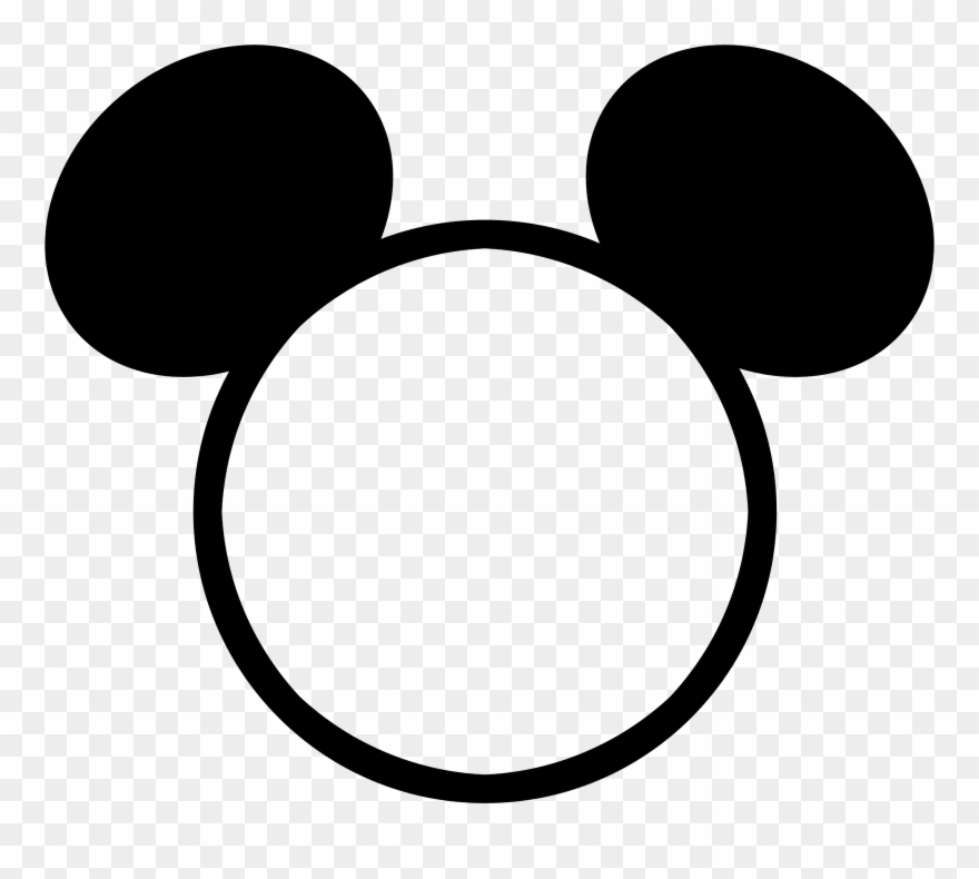 Mickey Mouse Head Outline Png - Mickey Mouse Head Frame Clipart