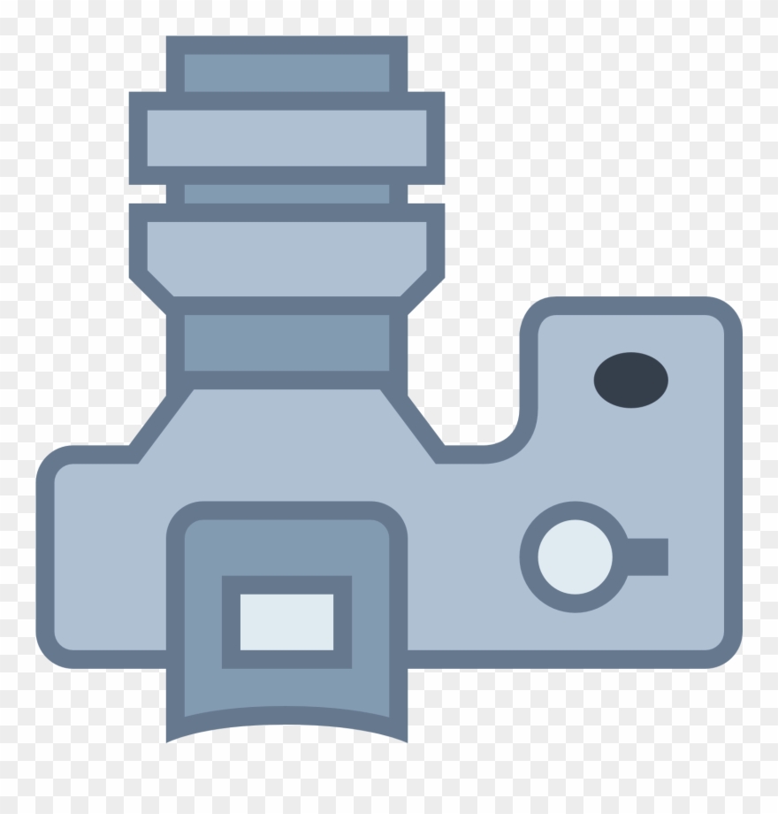 It's A Logo For An Slr Large Lens And Has A Top-down - Lens Clipart