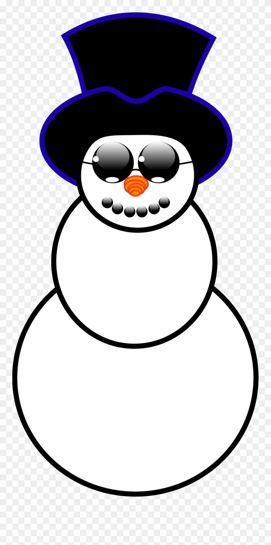 Snowman Clipart By Hextrust - Transparent Background Snowman Clipart - Png Download