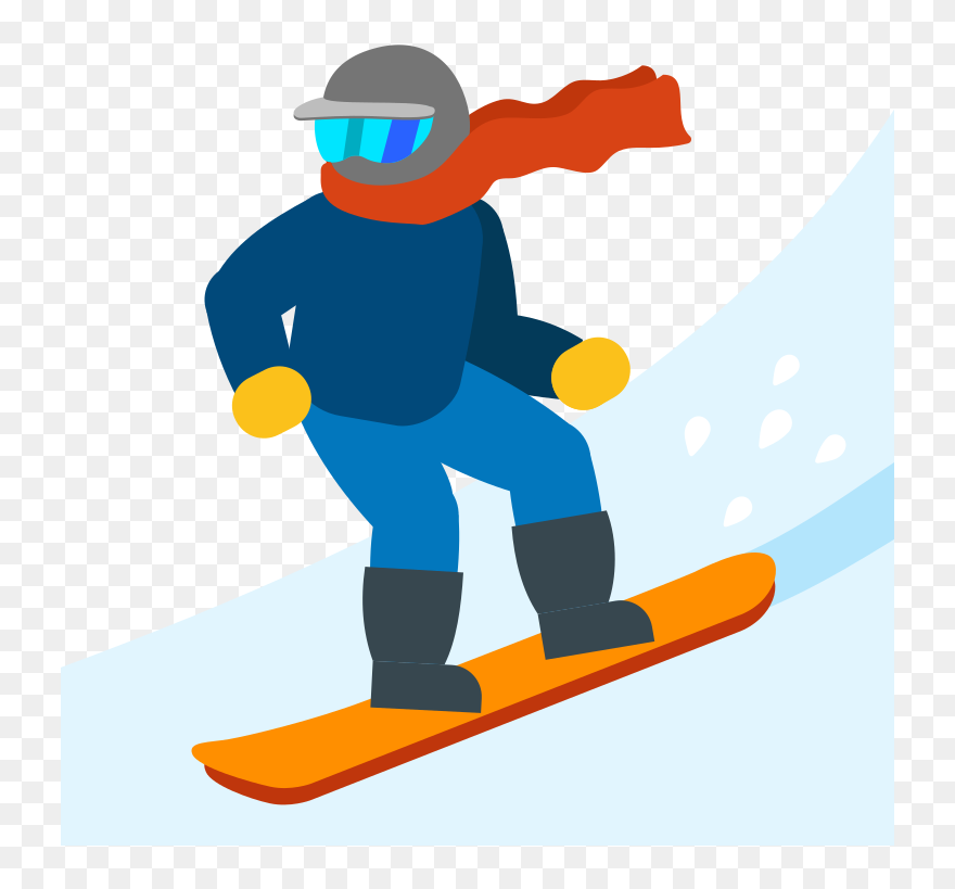 Ski Emoji Png Clipart Skiing Snowboarding Clip Art - Ski Emoji Transparent Png