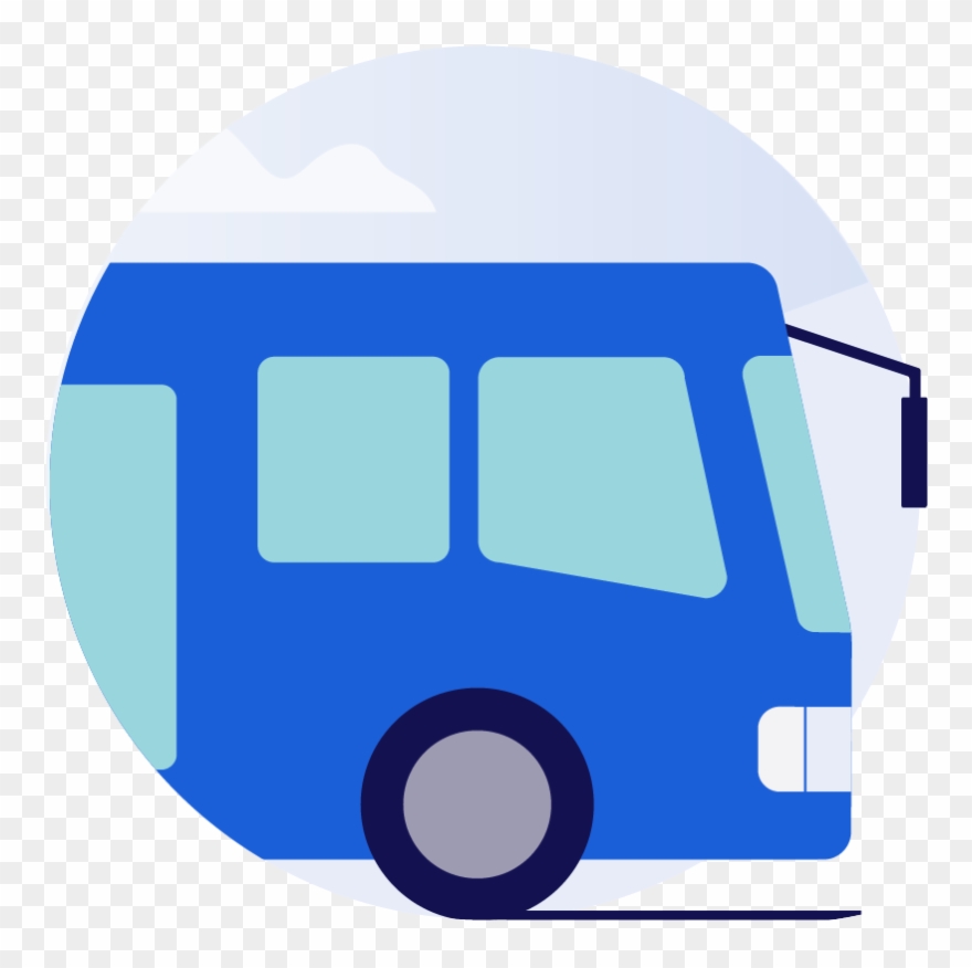 Catch The Bus - Bus Clipart