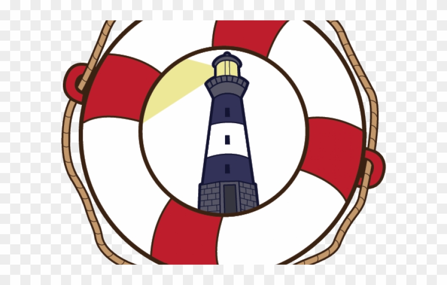 Lighthouse Clipart Life Preserver - Clip Art - Png Download